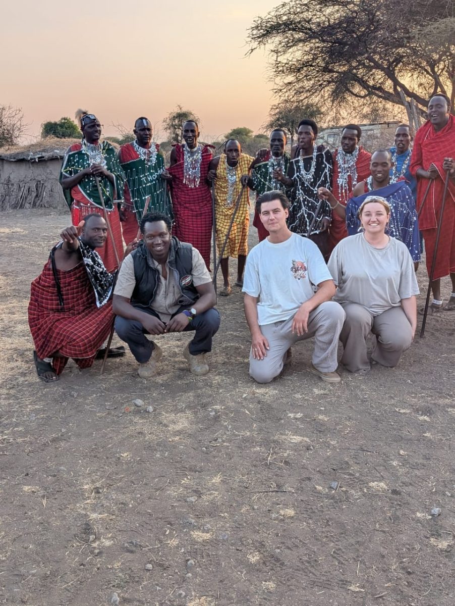 Visiting a Maasai village